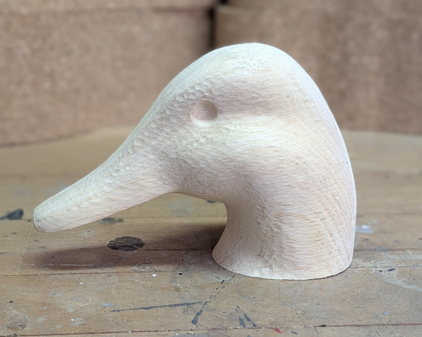 Wooden Duck Decoy Heads