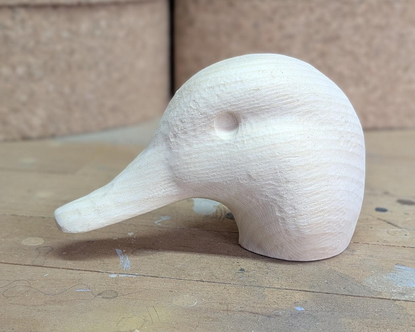 Wooden Duck Decoy Heads